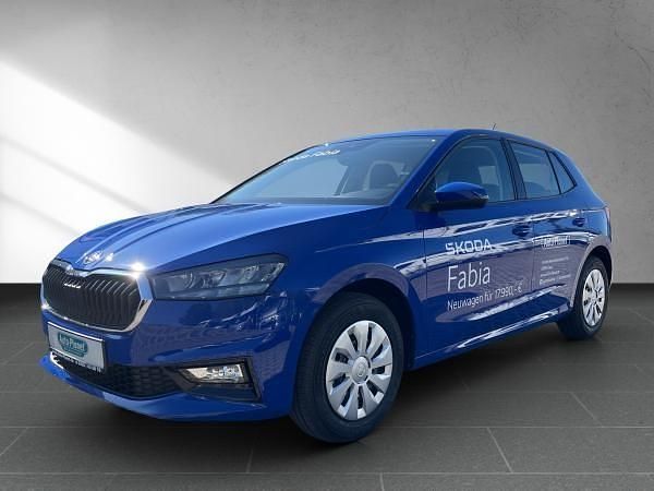 Schwarz (energy blau) Neu 2025 Skoda Fabia Essence Kleinwagen | 13.896 € (Superpreis) - Bild 1/4