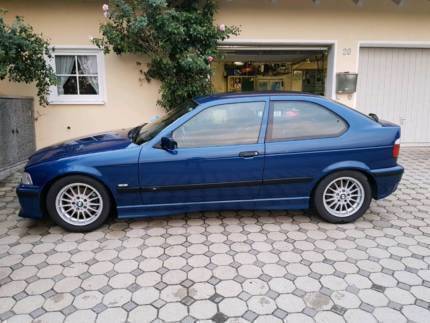 Verkauft BMW 316 E36 Compact Avusblau ., gebraucht 1998, 210.000 km in  Landshut