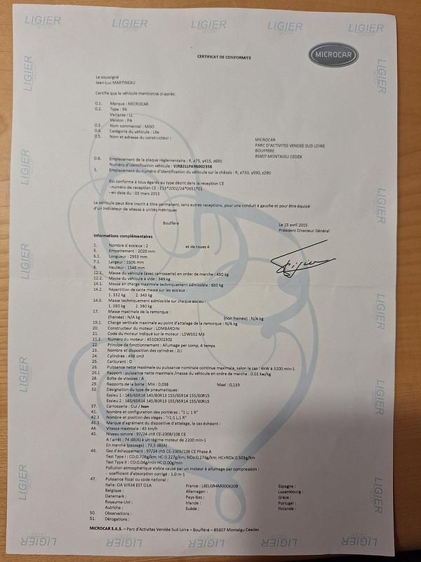 Gebraucht Microcar M.Go 2015 Blau Kleinwagen