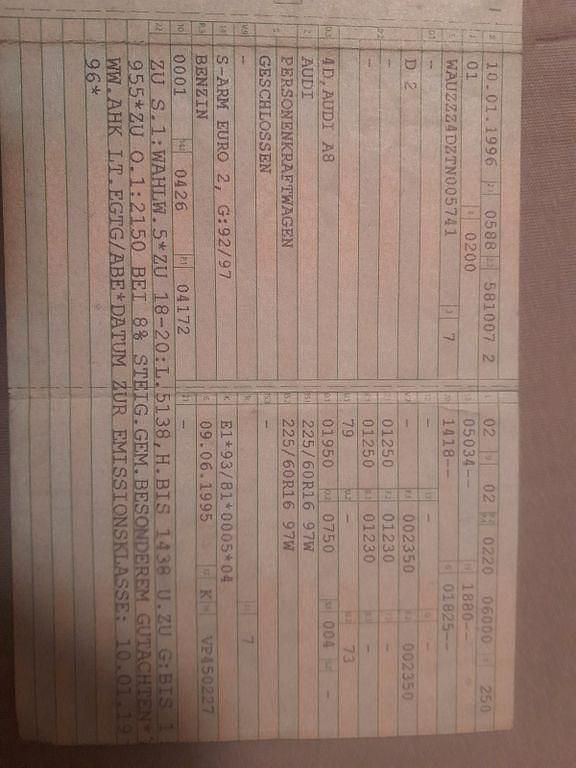 Gebraucht Audi A8 299 PS (219 kW) 1996 Silber Limousine