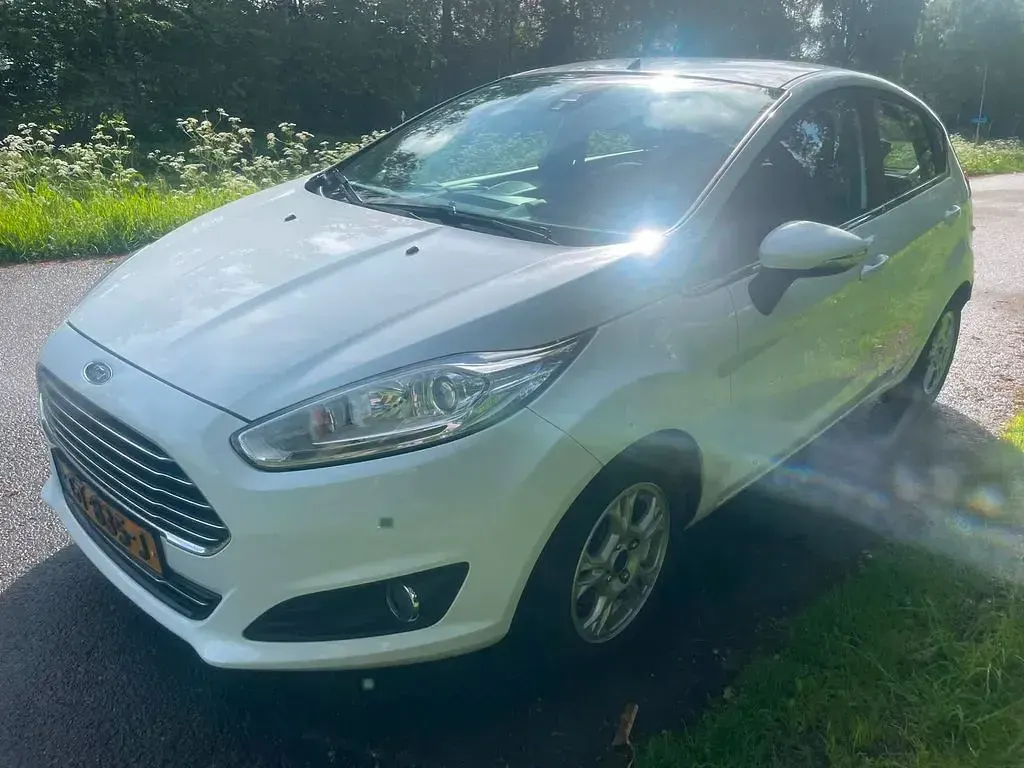 Gebraucht Ford Fiesta Titanium 95 PS (69 kW) 2015 Weiß Kleinwagen