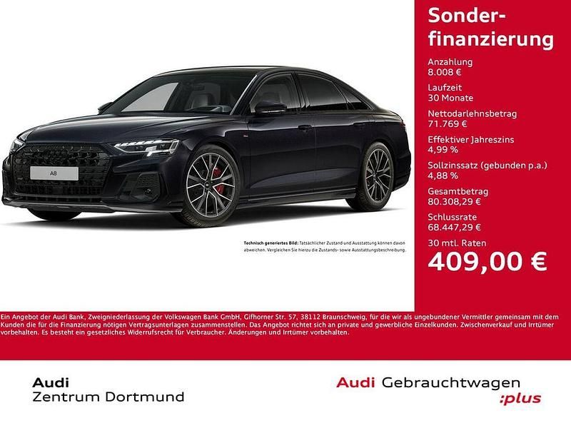 Sebringschwarz kristalleffekt Gebraucht 2025 Audi A8 S-Line Limousine | 79.777 € (Guter Preis) - Bild 1/3