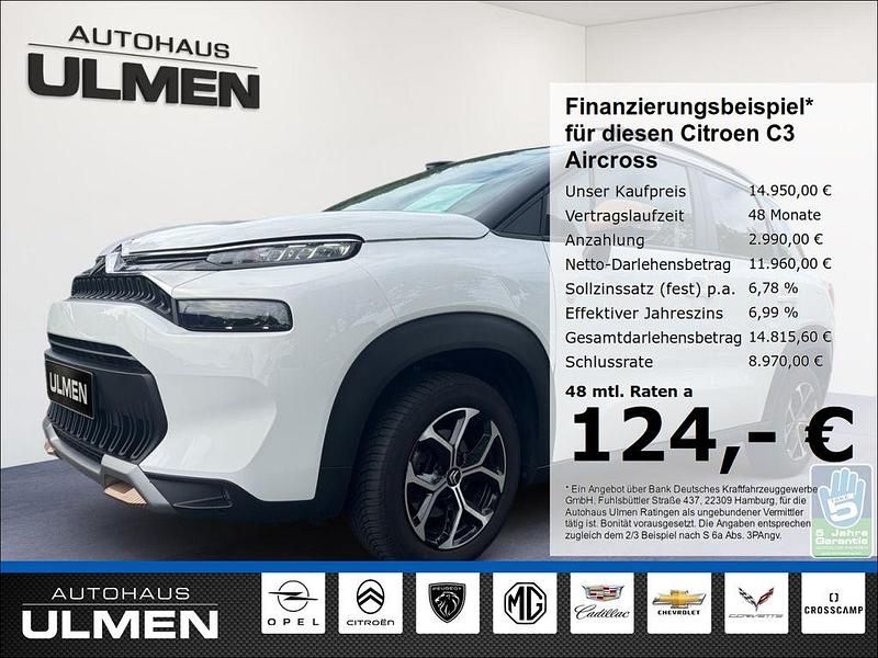 Weiß Gebraucht 2023 Citroën C3 Aircross PureTech SUV | 14.950 € (Fairer Preis) - Bild 1/4