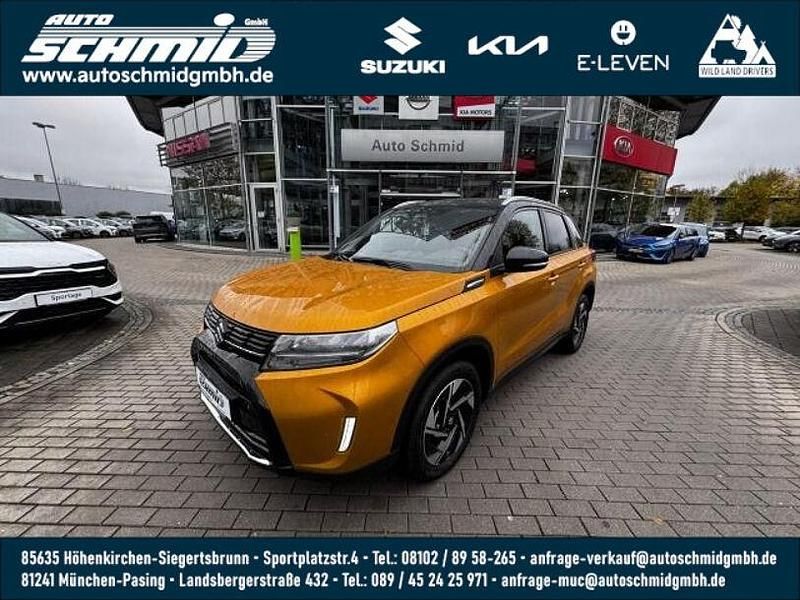 Solar yellow pearl metallic / cosmic black pearl metallic Neu 2025 Suzuki Vitara Comfort+ SUV | 24.990 € (Guter Preis) - Bild 1/3