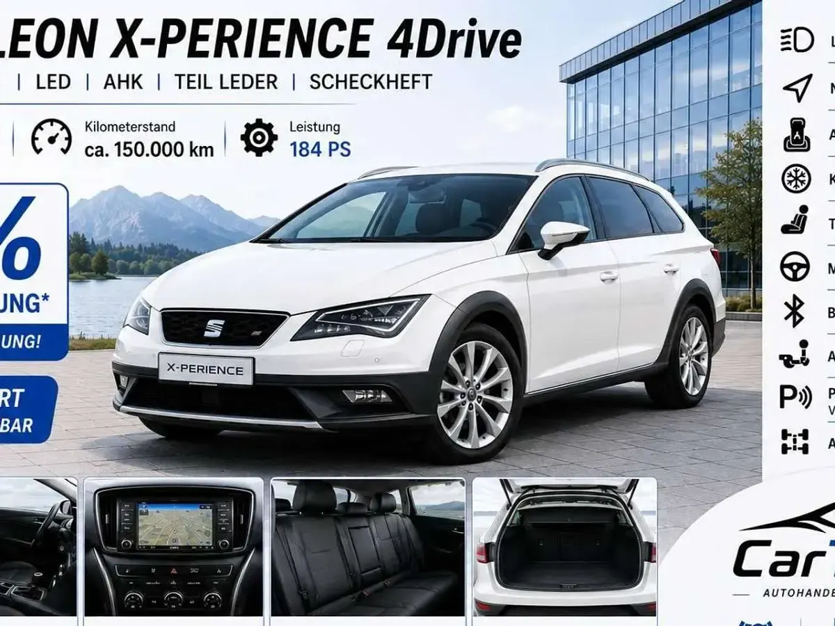 Gebraucht Seat Leon X-Perience 4Drive 184 PS (135 kW) 2015 "nevada" weiss Kombi