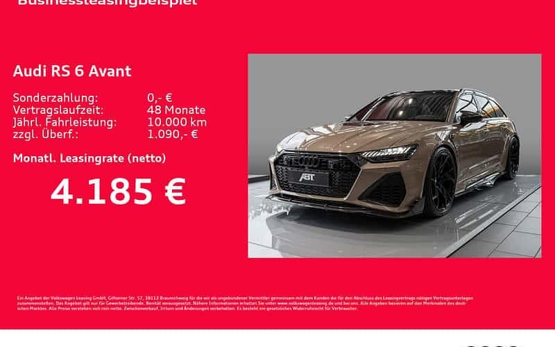 Gold Neu 2025 Audi RS6 Performance Kombi | 312.984 € - Bild 1/4