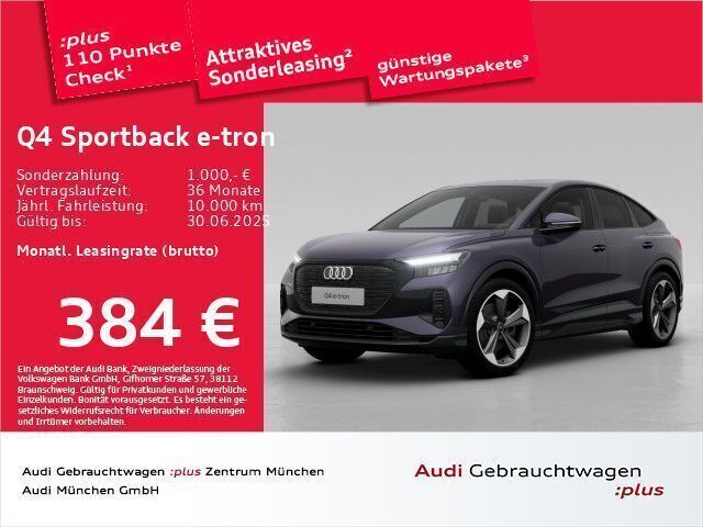 Auroraviolett metallic Gebraucht 2024 Audi Q4 Sportback e-tron Ambiente SUV | 47.898 € - Bild 1/2