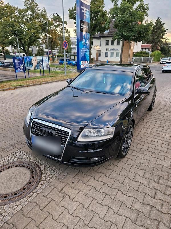 Schwarz Gebraucht 2008 Audi A6 S-Line Kombi | 6.300 € (Teuer) - Bild 1/4