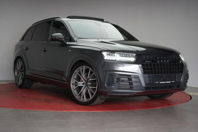 Daytona gray pearlescent Gebraucht 2018 Audi Q7 S-Line SUV | 35.990 € (Superpreis) - Bild 1/4