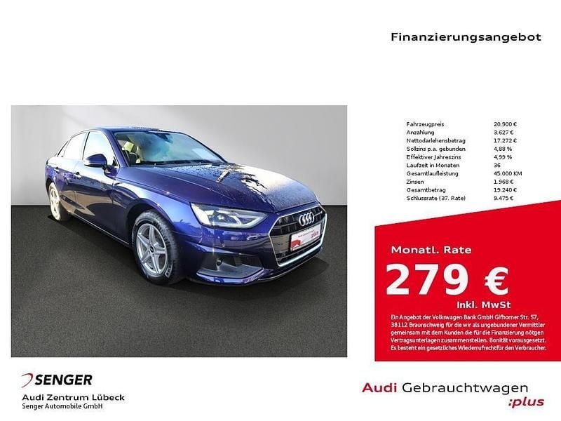 Gebraucht Audi A4 Design 150 PS (110 kW) 2021 Navarrablau metallic Limousine