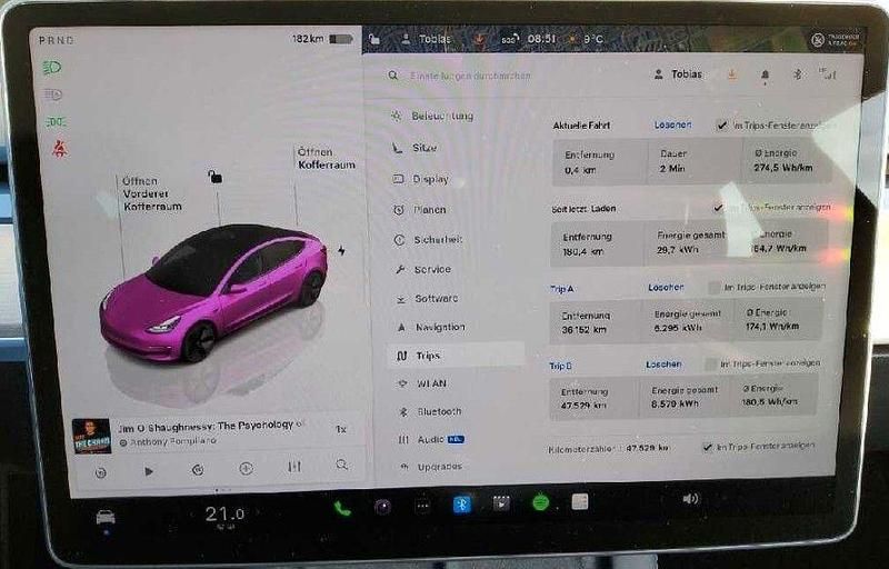 Gebraucht Tesla Model 3 366 kW (498 PS) 2022 Weiß Limousine