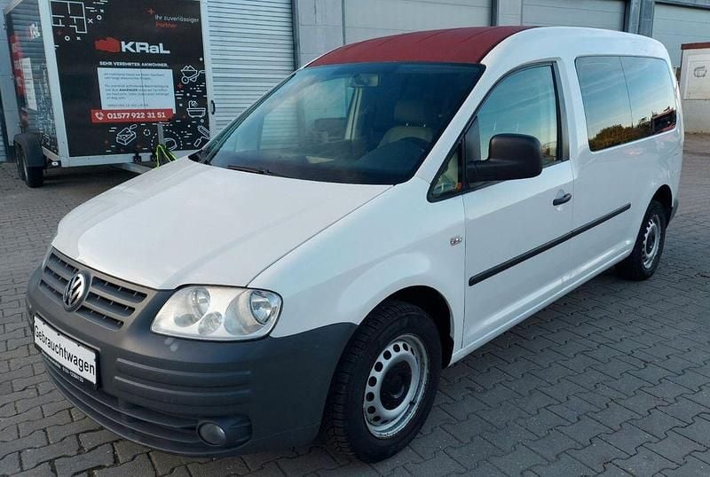 Gebraucht VW Caddy Maxi 105 PS (77 kW) 2009 Weiß Van / Kleinbus