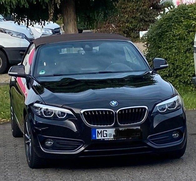 Braun Gebraucht 2018 BMW 218 Sport Line Cabrio | 11.900 € (Superpreis) - Bild 1/4