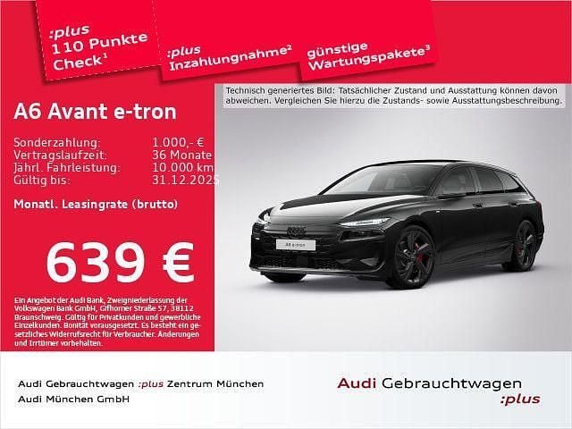 Schwarz Gebraucht 2025 Audi A6 e-tron S-Line Kombi | 79.989 € (Superpreis) - Bild 1/2