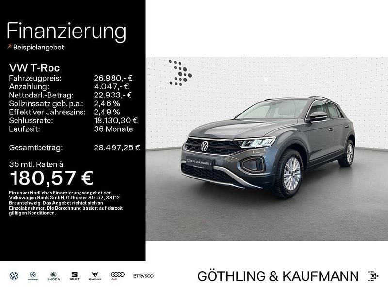 Grau Gebraucht 2024 VW T-Roc Life SUV | 26.980 € (Fairer Preis) - Bild 1/4