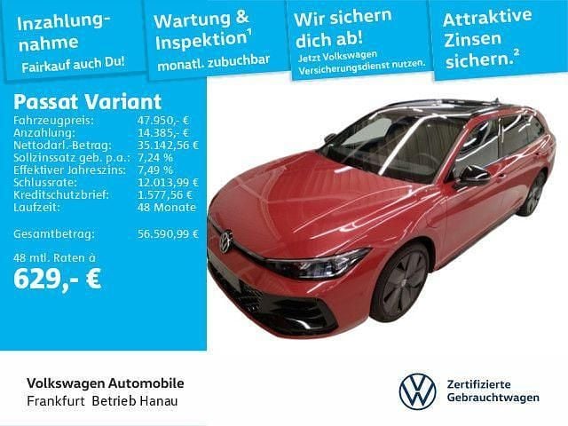 Chilirot metallic/grenadillsch Gebraucht 2025 VW Passat Kombi | 47.950 € (Superpreis) - Bild 1/4