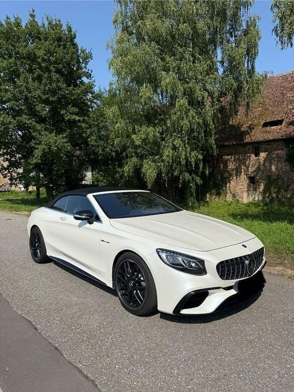 Weiß Gebraucht 2020 Mercedes S63 AMG AMG Cabrio | 177.000 € (Teuer) - Bild 1/4