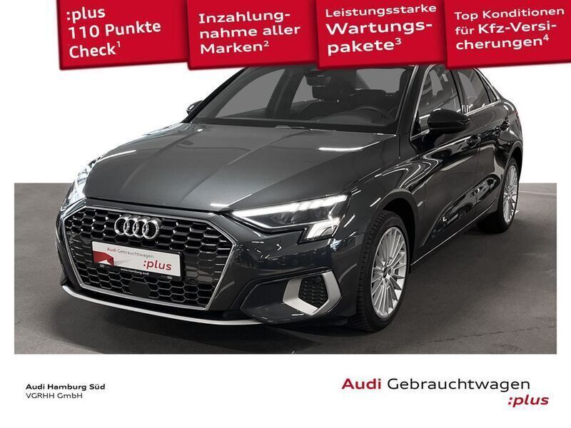 Manhattangrau metallic Gebraucht 2022 Audi A3 Ambiente Limousine | 24.780 € (Fairer Preis) - Bild 1/3