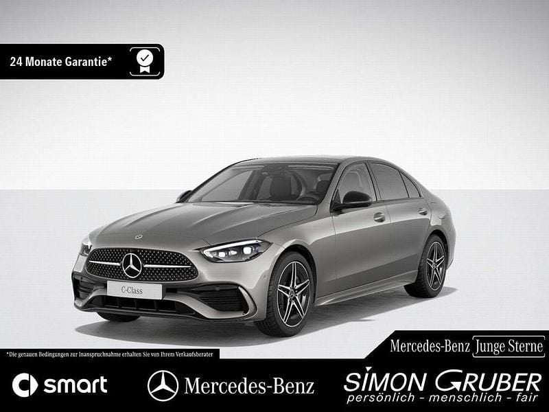 Mojavesilber (metallic) Gebraucht 2024 Mercedes C300e AMG Limousine | 46.900 € (Fairer Preis) - Bild 1/4