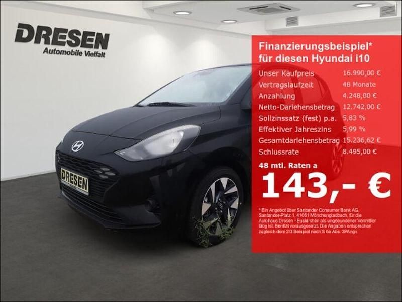 Schwarz Gebraucht 2025 Hyundai i10 Trend Kleinwagen | 17.950 € (Fairer Preis) - Bild 1/4