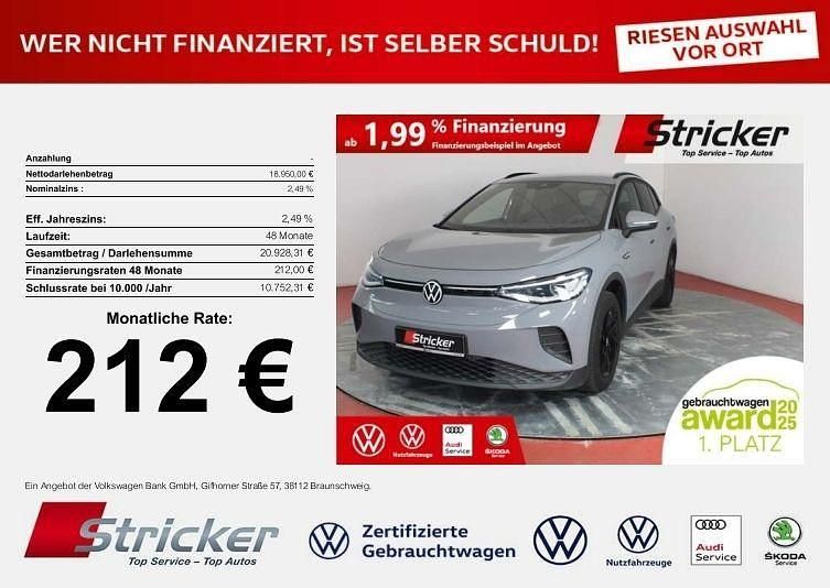 Gebraucht VW ID.4 Pure 108 kW (148 PS) 2022 Grau SUV