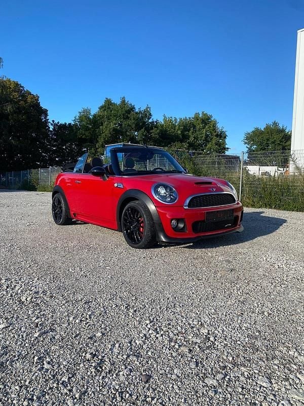 Rot Gebraucht 2012 Mini John Cooper Works Cabriolet Cabrio | 16.450 € (Fairer Preis) - Bild 1/4