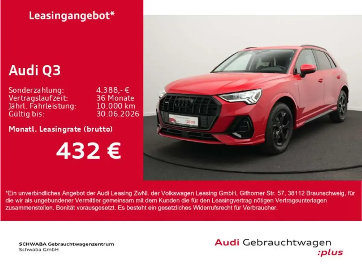 Gebraucht Audi Q3 Ambiente 190 PS (139 kW) 2025 Progressivrot metallic SUV