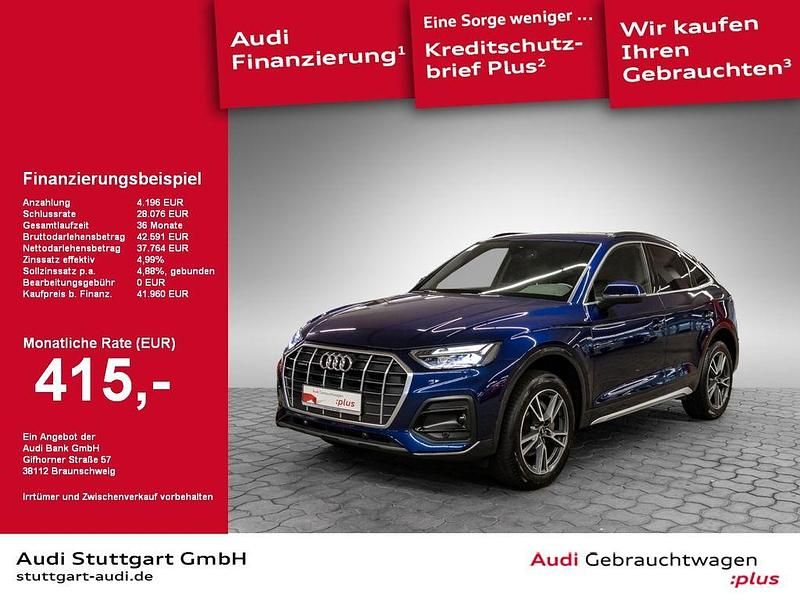Navarrablau metallic Gebraucht 2022 Audi Q5 Sportback S-Line SUV | 41.960 € (Superpreis) - Bild 1/4