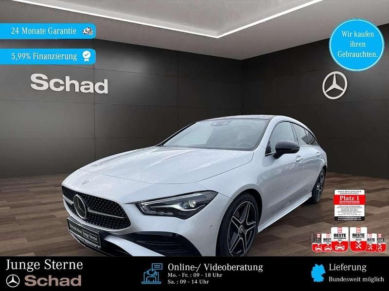 Iridiumsilber metallic Gebraucht 2024 Mercedes CLA180 Shooting Brake AMG Kombi | 36.880 € - Bild 1/4