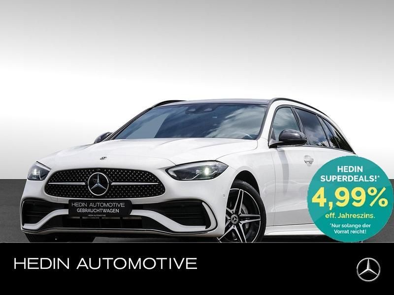 Unilack polarweiß Gebraucht 2022 Mercedes C300e AMG Kombi | 38.990 € (Fairer Preis) - Bild 1/4
