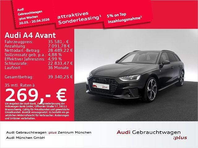 Gebraucht Audi A4 Competition 204 PS (150 kW) 2023 Mythosschwarz metallic Kombi