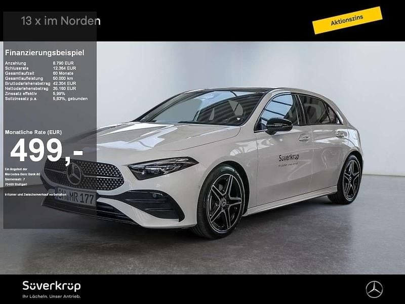 Unilack polarweiß Gebraucht 2025 Mercedes A200 AMG Limousine | 39.450 € (Teuer) - Bild 1/4