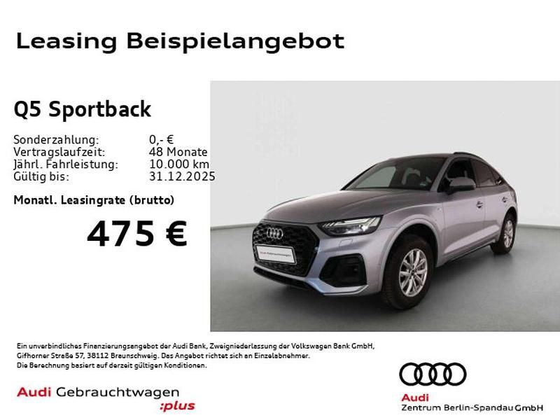 Florettsilber metallic Gebraucht 2024 Audi Q5 S-Line SUV | 52.888 € (Teuer) - Bild 1/4