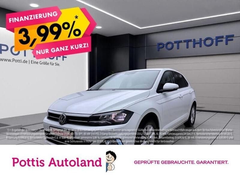 Weiß Gebraucht 2021 VW Polo Highline Limousine | 15.337 € (Guter Preis) - Bild 1/4