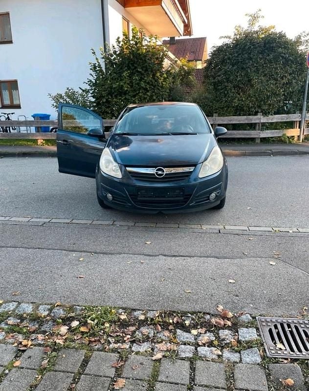 Blau Gebraucht 2007 Opel Corsa Kleinwagen | 850 € (Superpreis) - Bild 1/4