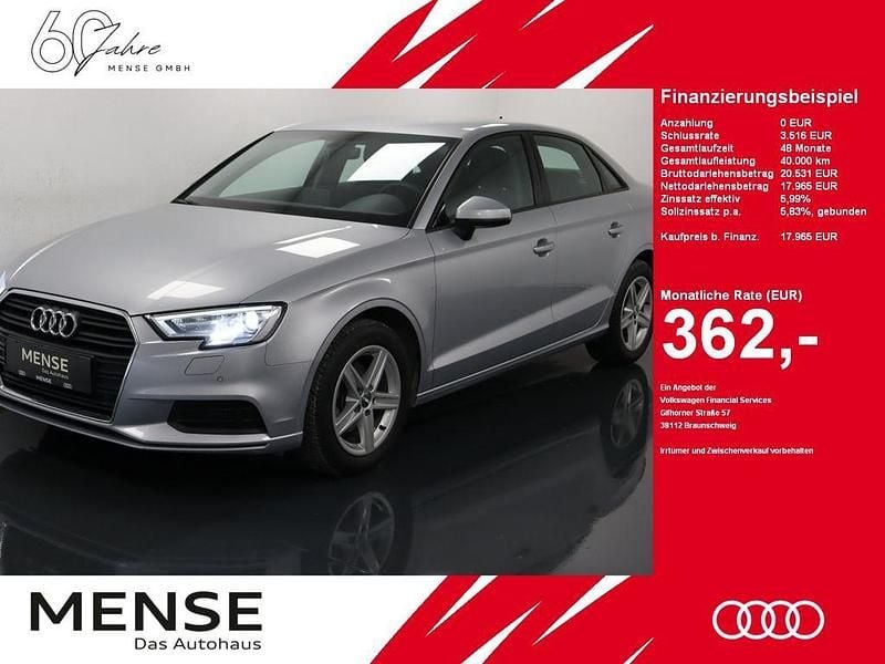 Gebraucht Audi A3 Design 116 PS (85 kW) 2020 Florettsilber Limousine