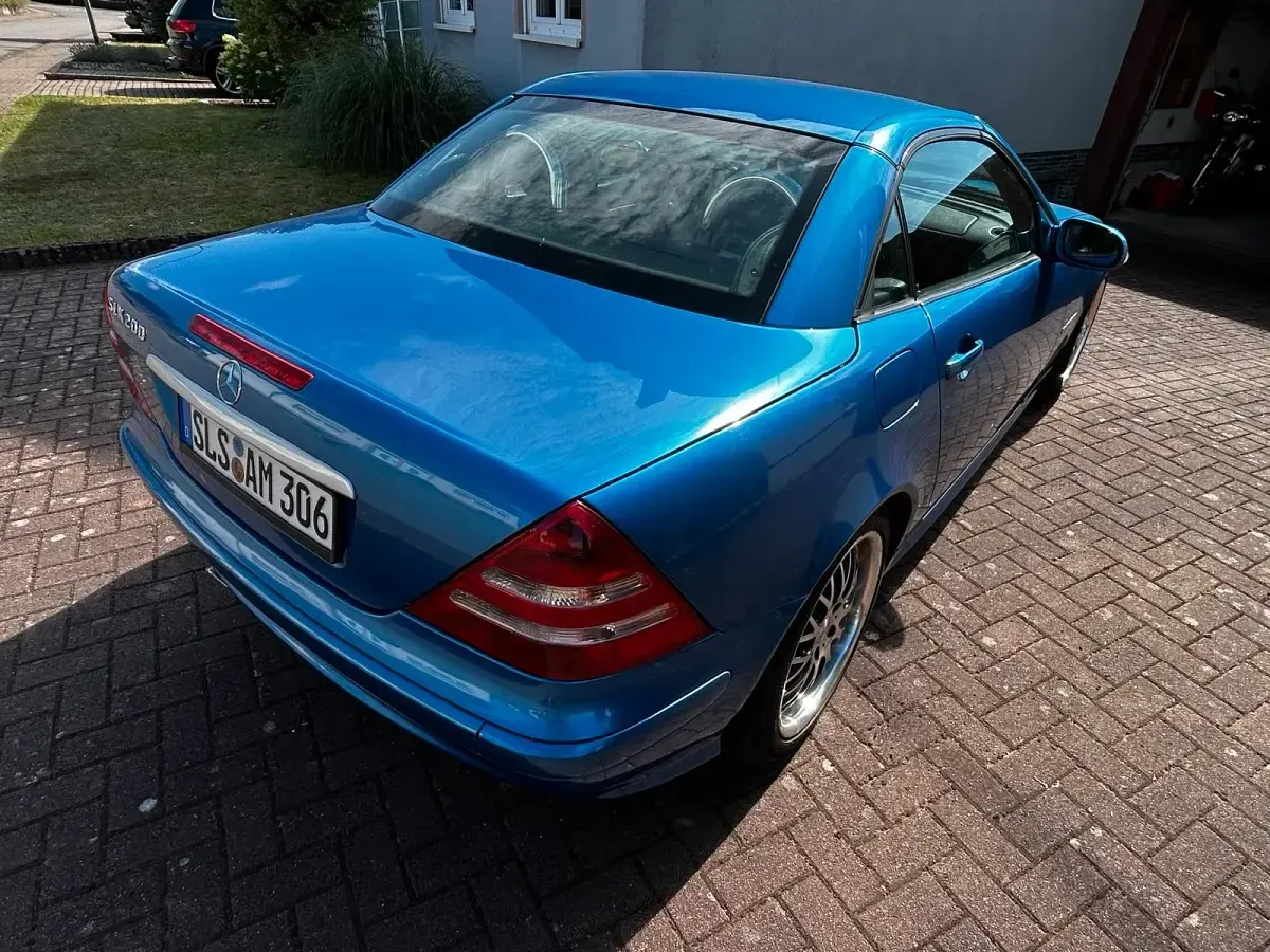 Gebraucht Mercedes SLK200 150 PS (110 kW) 2001 Blau Cabrio