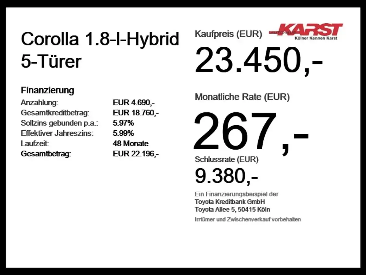 Gebraucht Toyota Corolla Team 140 PS (102 kW) 2023 Other Limousine