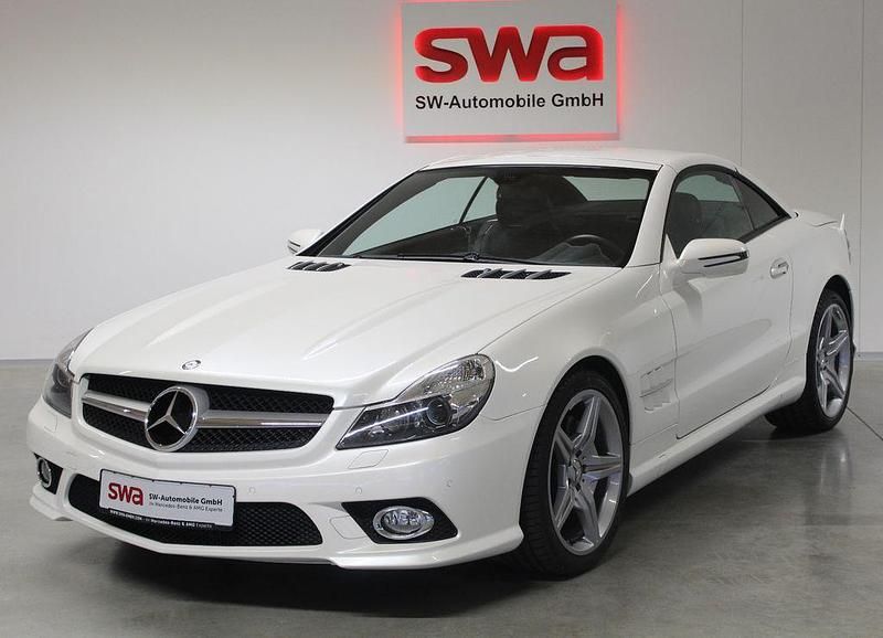 Weiß Gebraucht 2009 Mercedes SL350 AMG Cabrio | 33.800 € (Etwas zu teuer) - Bild 1/3