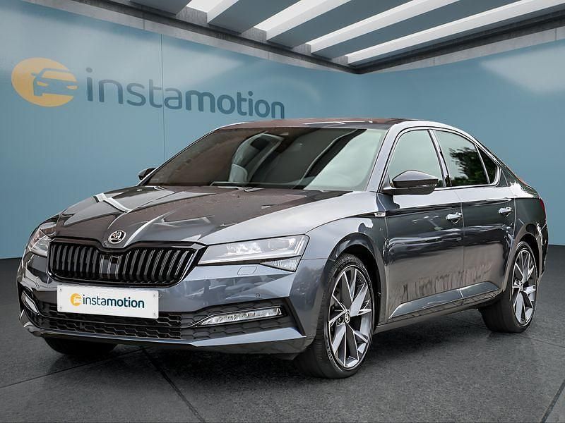 Grau Gebraucht 2020 Skoda Superb Limousine | 27.499 € (Teuer) - Bild 1/4