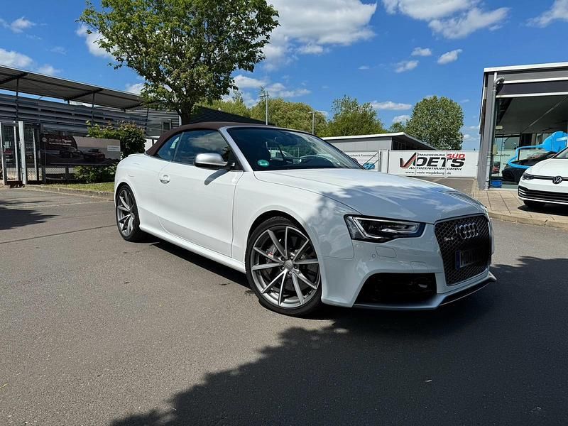 Second-hand Audi RS5 Exclusive 450 CP (330 kW) 2013 Alb Cabrio
