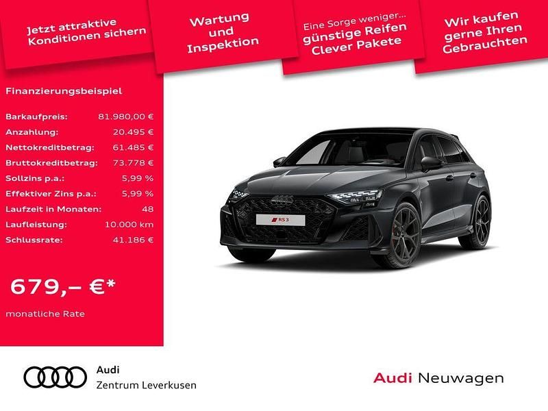 Grau Neu 2025 Audi RS3 Sportback Sport Kleinwagen | 81.980 € - Bild 1/4