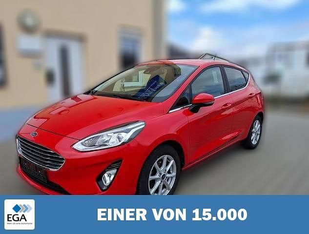 Rot Gebraucht 2021 Ford Fiesta Titanium Kleinwagen | 12.420 € (Fairer Preis) - Bild 1/4