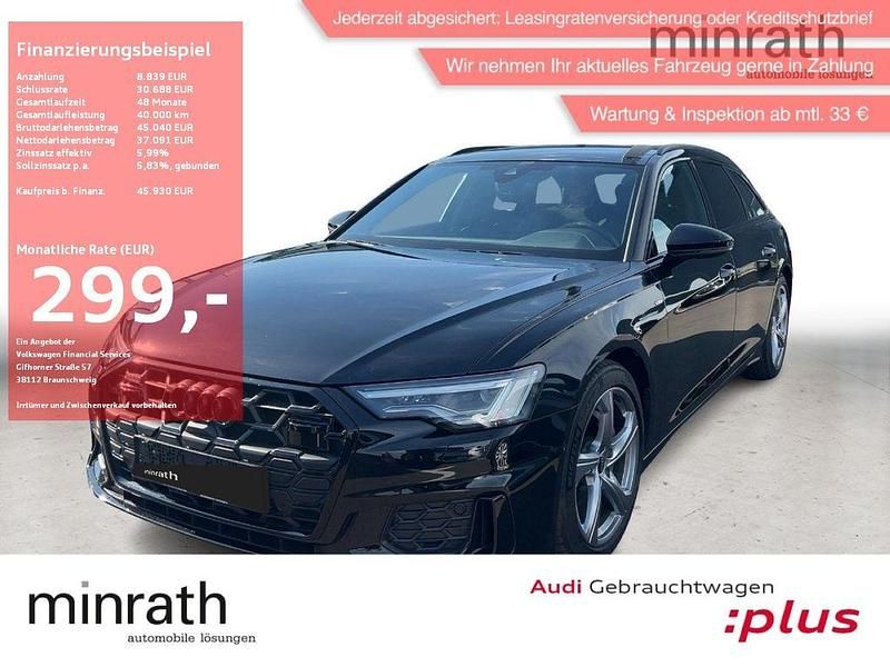 Schwarz Gebraucht 2024 Audi A6 S-Line Kombi | 45.930 € (Fairer Preis) - Bild 1/4