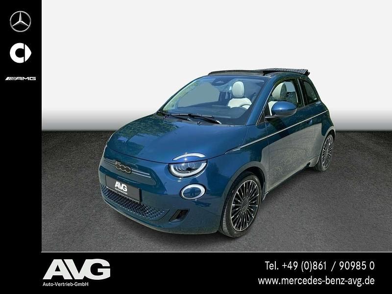 Colore esterno (ozean grün) Gebraucht 2022 Fiat 500e La Prima Cabrio | 21.800 € (Fairer Preis) - Bild 1/4