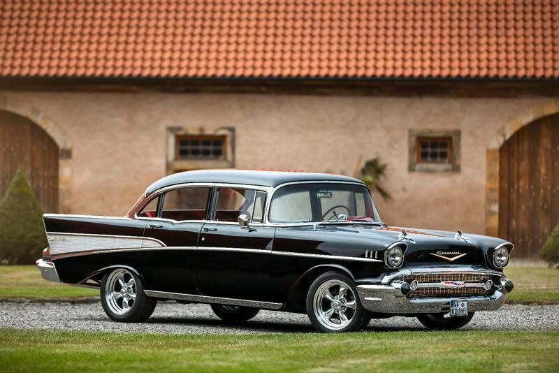 Schwarz Gebraucht 1957 Chevrolet Bel Air Limousine | 43.000 € - Bild 1/4