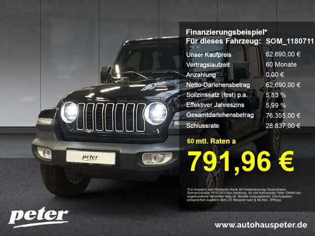 Schwarz Neu 2024 Jeep Wrangler Sahara SUV | 62.690 € (Fairer Preis) - Bild 1/4
