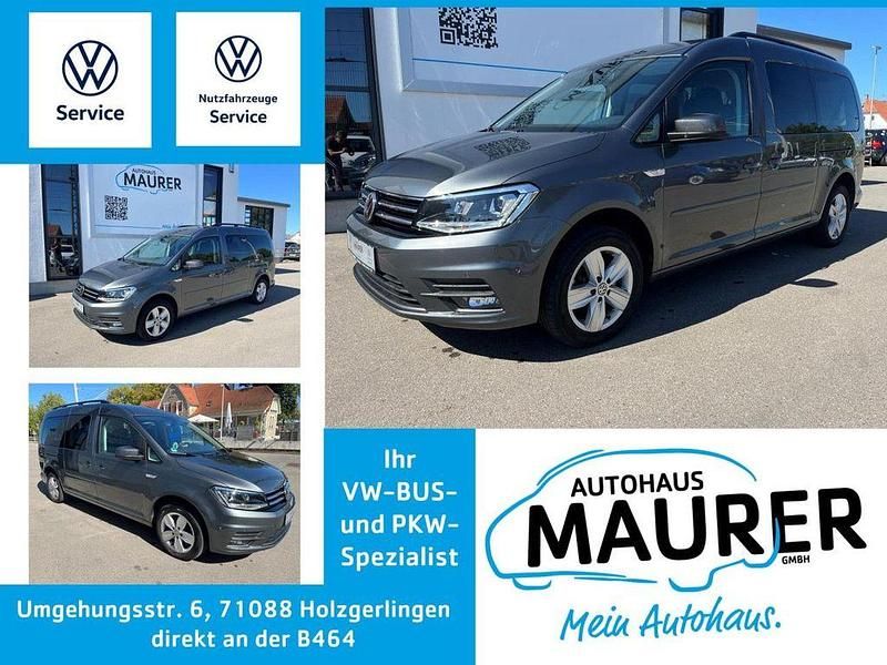 Indiumgrau metallic Gebraucht 2016 VW Caddy Maxi Comfortline Van / Kleinbus | 23.930 € - Bild 1/4