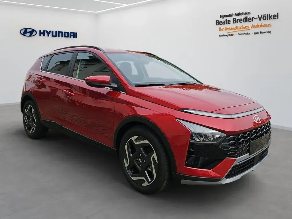 Neu Hyundai Bayon Prime 101 PS (74 kW) 2025 Dragon red / met SUV