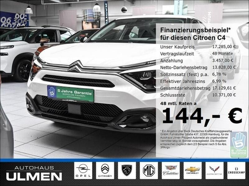 Weiss Gebraucht 2022 Citroën C4 Feel Limousine | 17.285 € (Guter Preis) - Bild 1/4